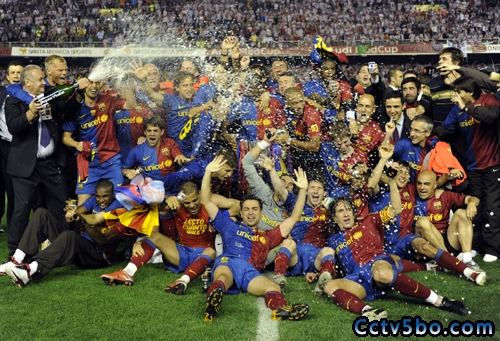 巴塞罗那庆祝夺冠