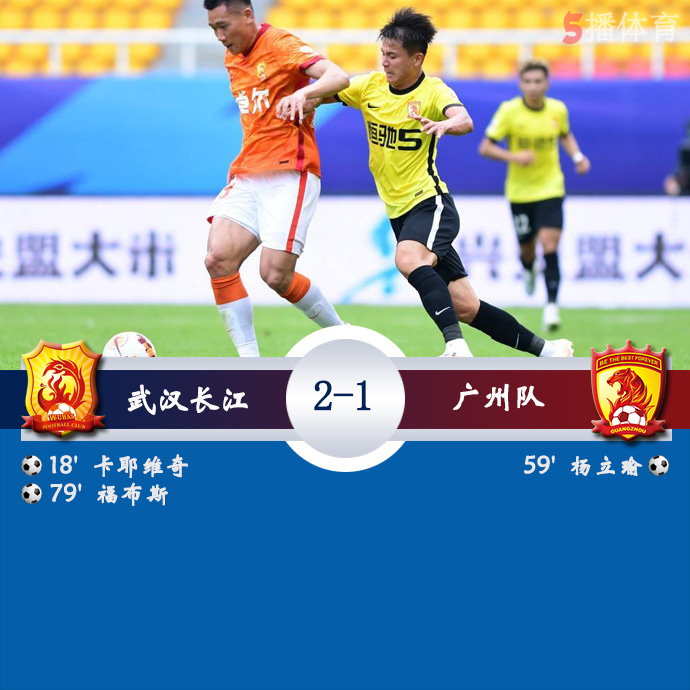 中超第一阶段第8轮 武汉长江 2 - 1 广州