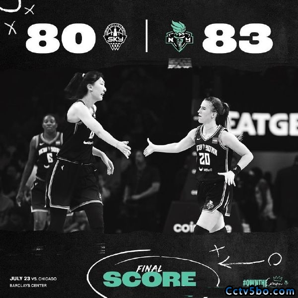 WNBA常规赛 芝加哥天空 80 - 83 纽约自由人