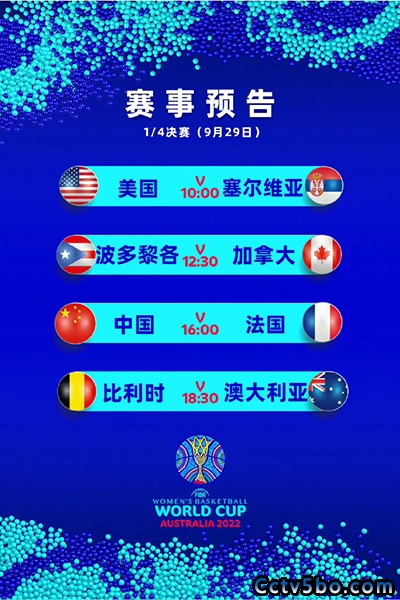 女篮世界杯1/4决赛抽签仪式 中国女篮抽签 全场录像