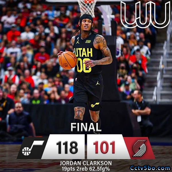 NBA季前赛 爵士 118 - 101 开拓者