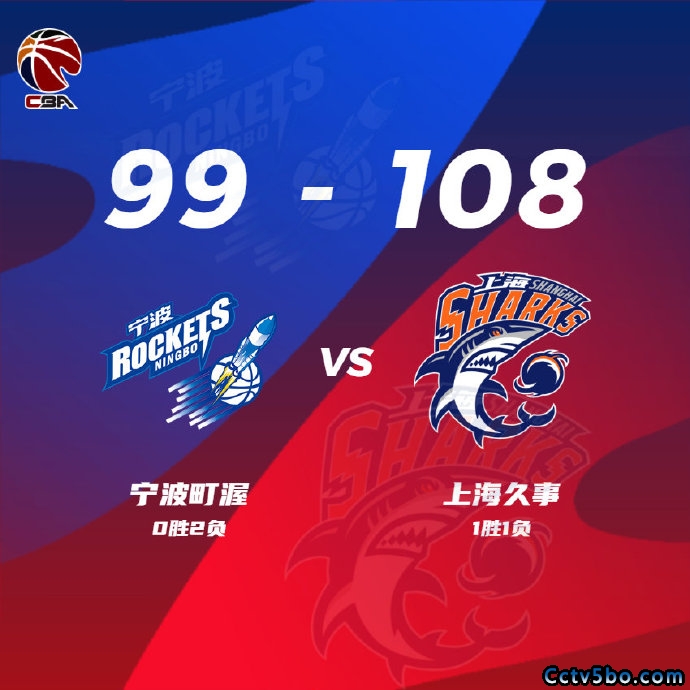 CBA常规赛 宁波 99 - 108 上海