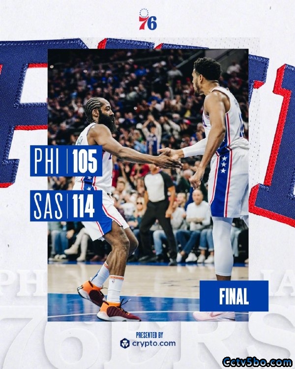 NBA常规赛 马刺 114 - 105 76人