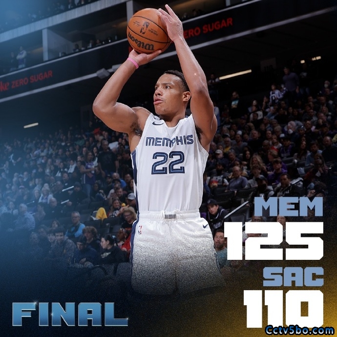 NBA常规赛 灰熊 125 - 110 国王