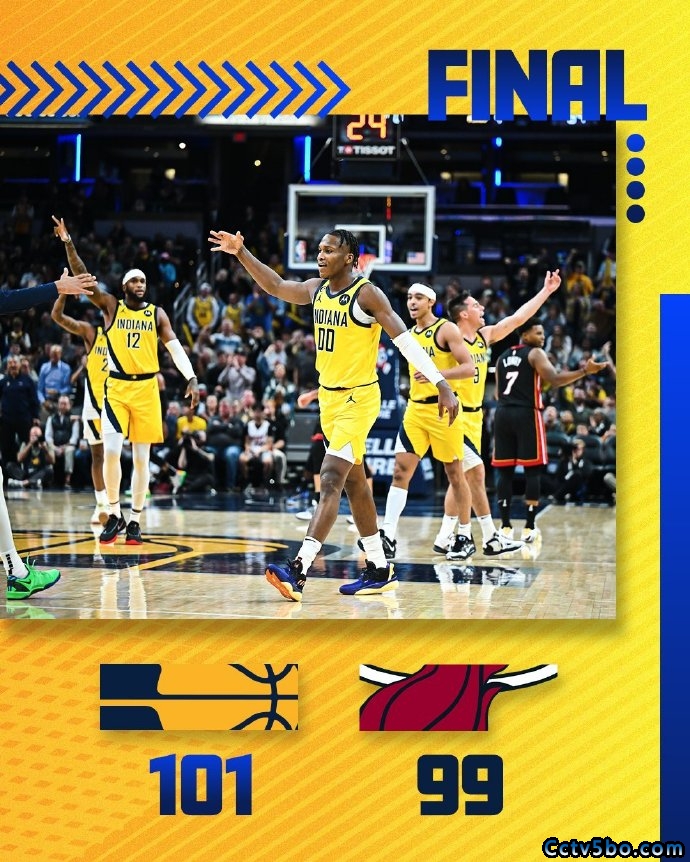 NBA常规赛 热火 99 - 101 步行者