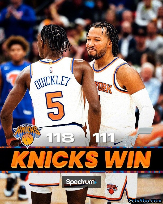 NBA常规赛 尼克斯 118 - 111 爵士