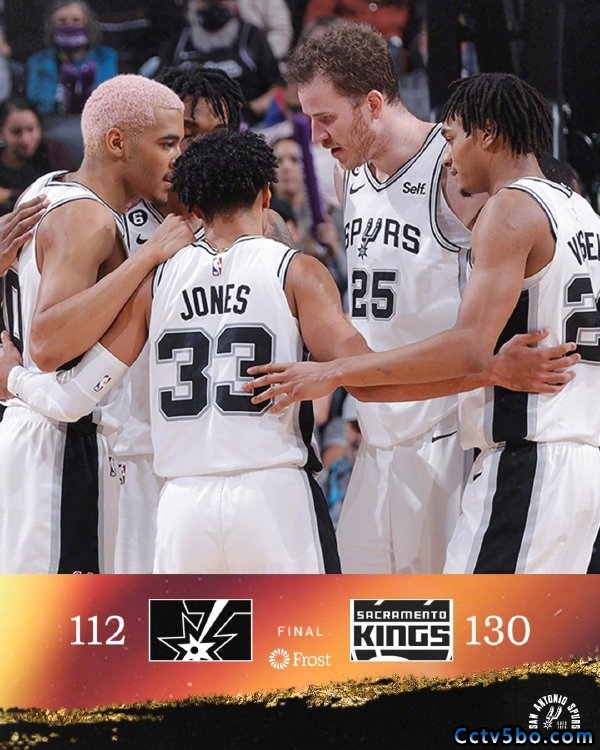 NBA常规赛 马刺  112 - 130  国王