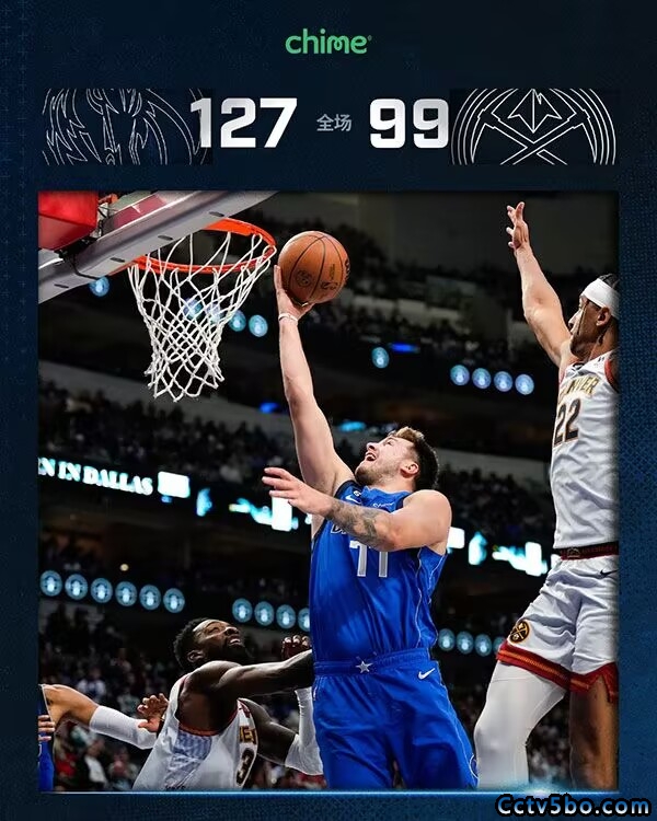 NBA常规赛 掘金 99 - 127 独行侠