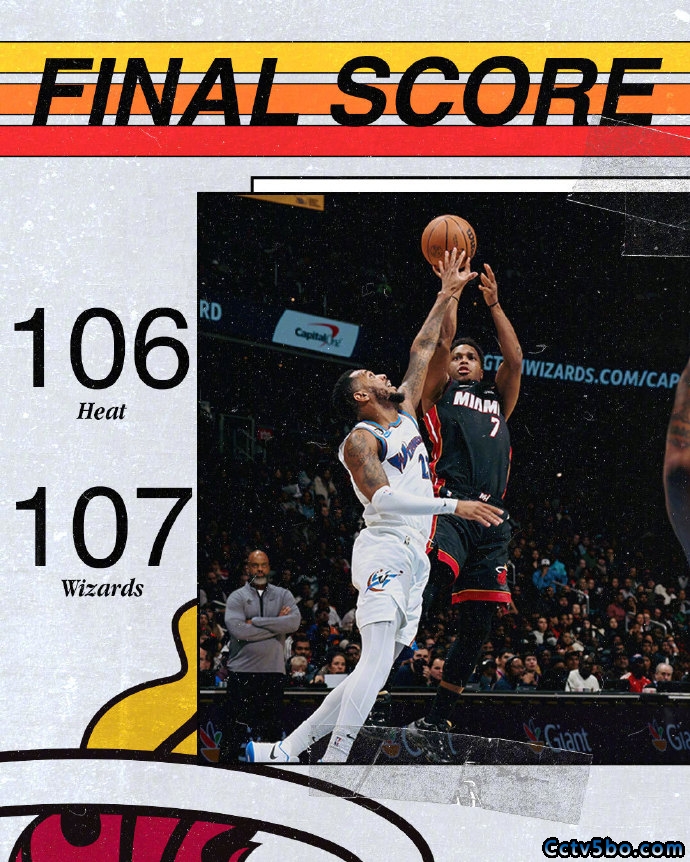 NBA常规赛 热火 106 - 107 奇才