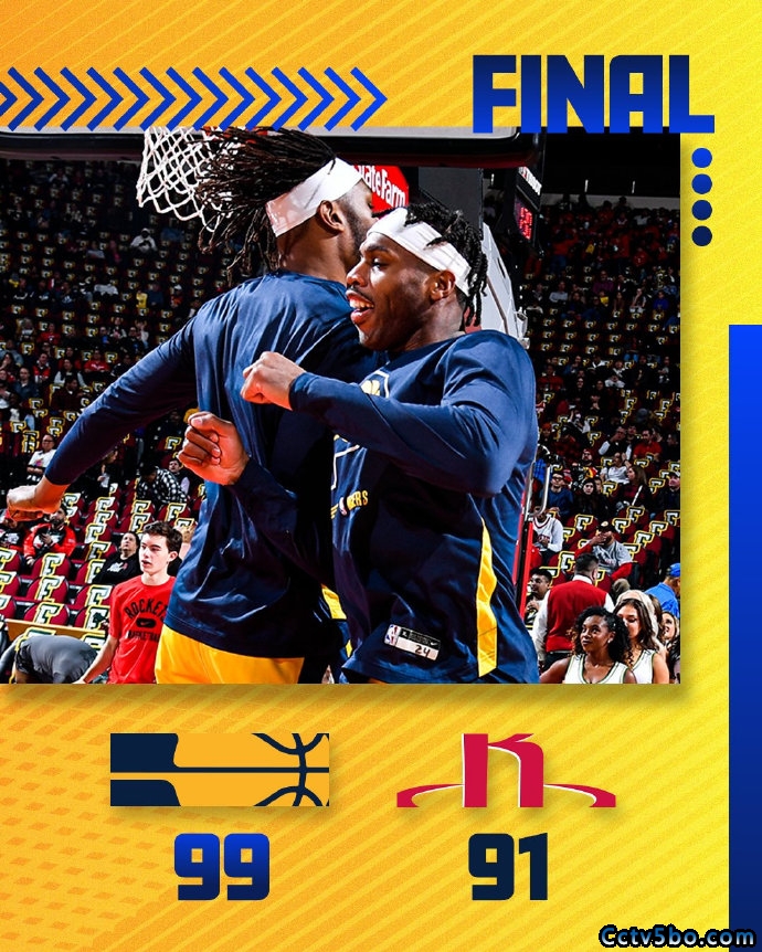 NBA常规赛 步行者 99 - 91 火箭