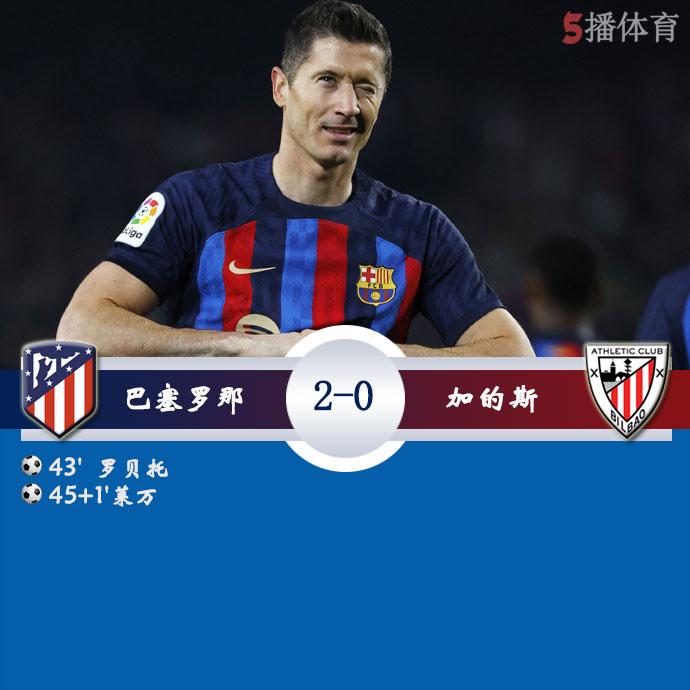 巴塞罗那  2 - 0  加的斯