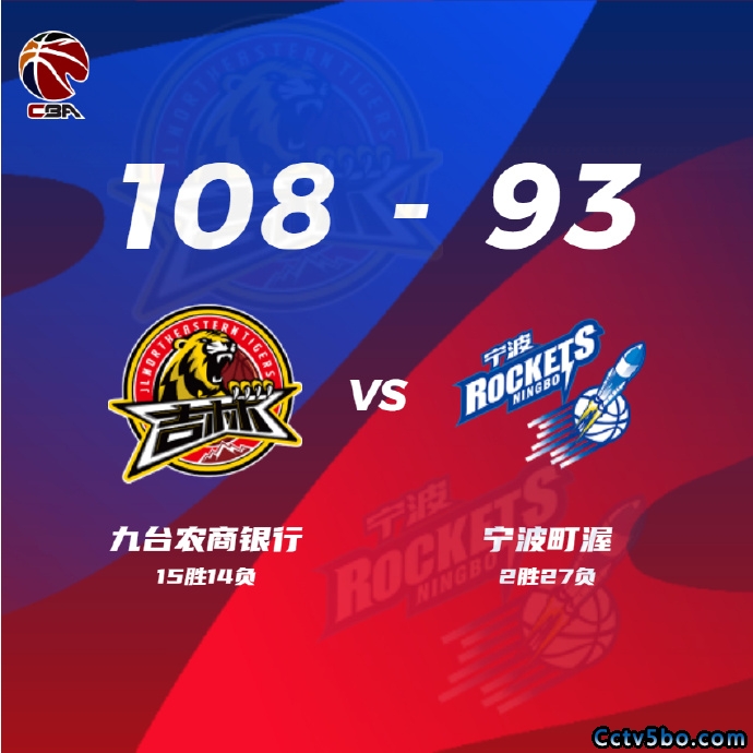 吉林 108 - 93 宁波