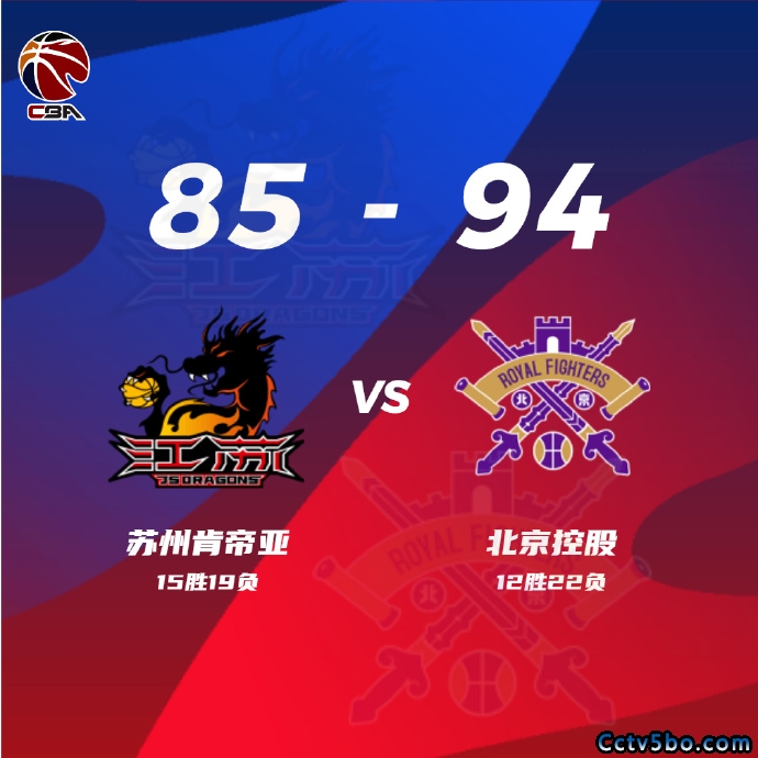 江苏 85 - 94 北控
