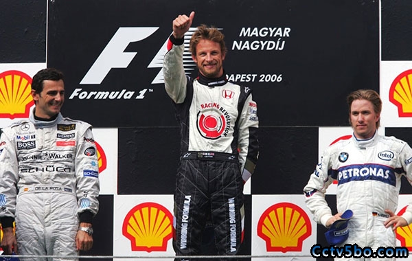 2006年匈牙利大奖赛，简森·巴顿赢得了F1生涯的首场胜利
