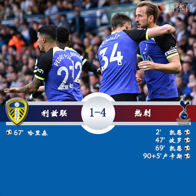 利兹联 1 - 4 热刺