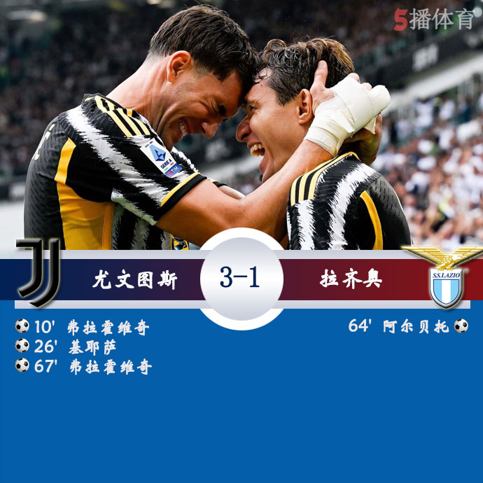 尤文图斯 3 - 1 拉齐奥