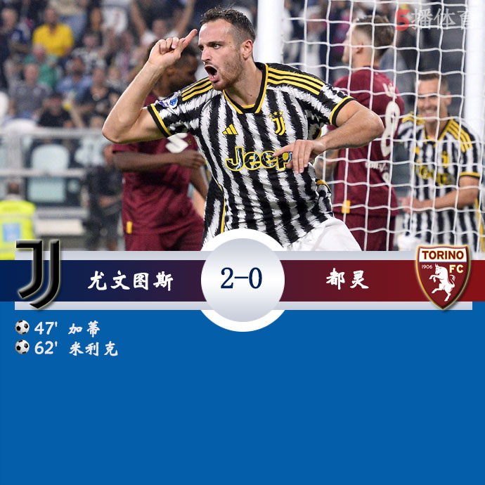 尤文图斯  2 - 0  都灵