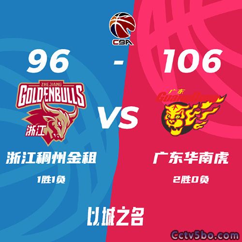 浙江 96 - 106 广东