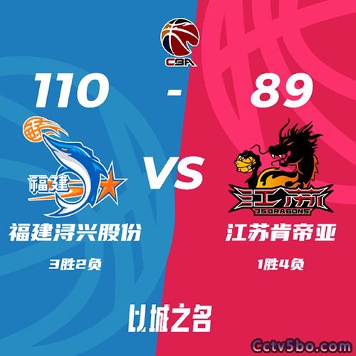 福建 110 - 89 江苏
