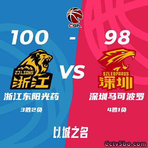 广厦 100 - 98 深圳