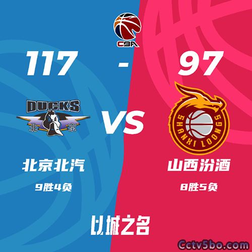 北京 117 - 97 山西