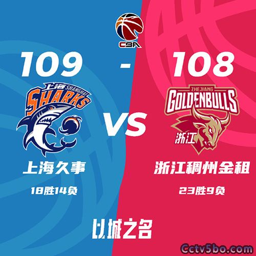 上海 109 - 108 浙江