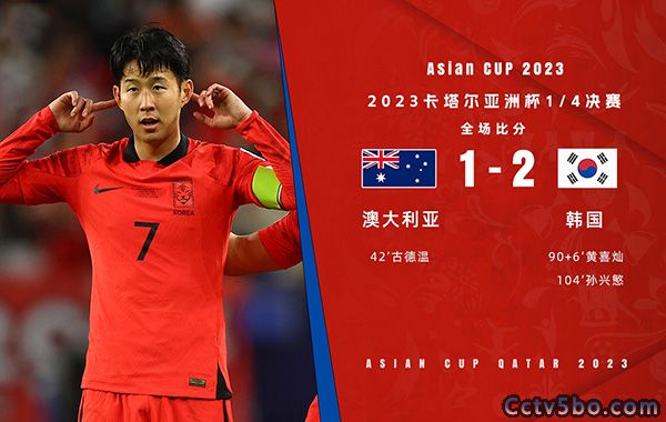 澳大利亚 1 - 2  韩国 