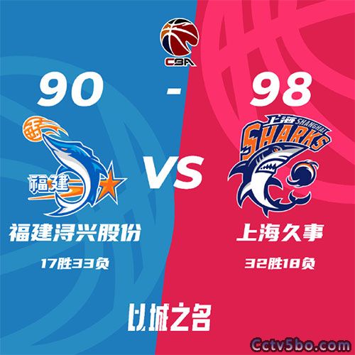 福建 90 - 98 上海