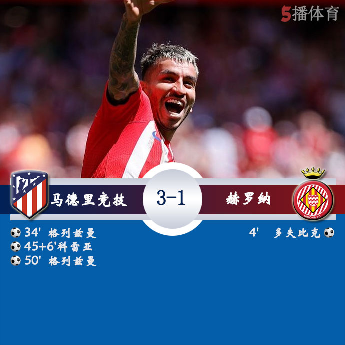 马德里竞技  3 - 1  赫罗纳