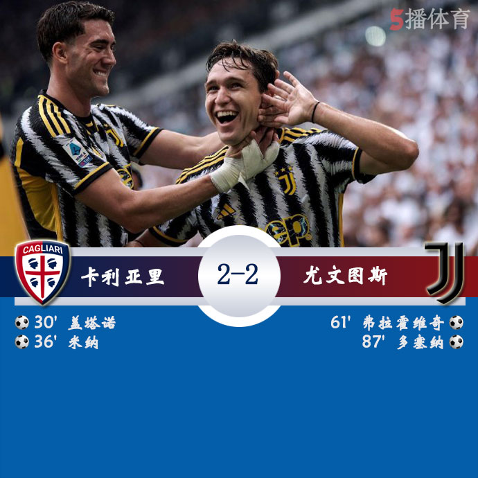 卡利亚里 2 - 2 尤文图斯