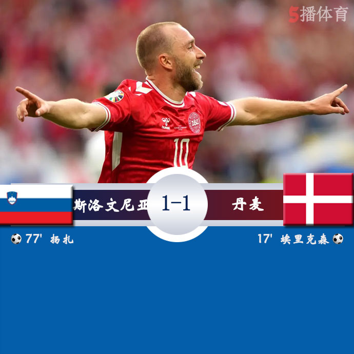 斯洛文尼亚 1 - 1 丹麦