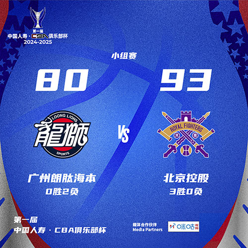 广州 80 - 93 北控
