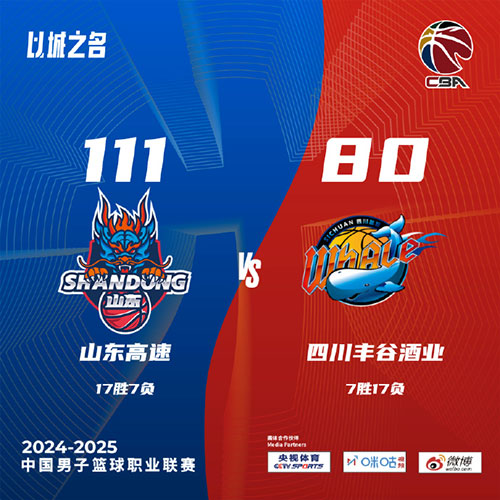 山东 111 - 80 四川