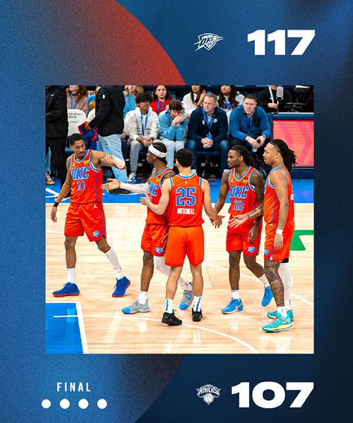 尼克斯 107 - 117 雷霆
