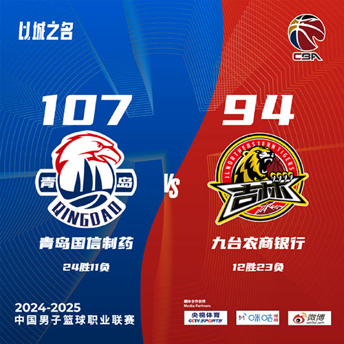青岛 107 - 94 吉林