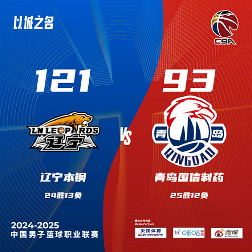 辽宁 121 - 93 青岛