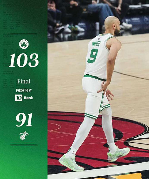 凯尔特人 103 - 91 热火