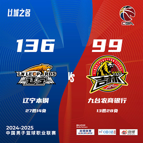辽宁 136 - 99 吉林