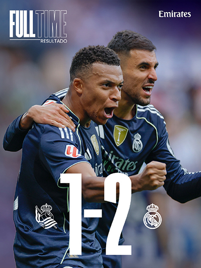 十人<a href=/zuqiu/realmadrid/ target=_blank class=infotextkey>皇马</a>2-1战胜皇家社会开赛四连胜领跑积分榜 姆巴佩单刀球破门