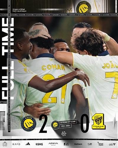 C罗再创里程碑！第946球+马内传射，利雅得胜利2-0击败吉达联合豪取四连胜