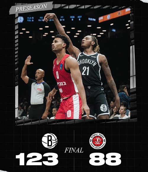 10月05日 NBA季前赛 耶路撒冷夏普尔vs篮网 全场录像及集锦