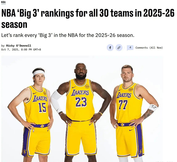 2025-26赛季NBA三巨头实力榜出炉 <a href=/lanqiu/thunder/ target=_blank class=infotextkey>雷霆</a>登顶<a href=/lanqiu/lakers/ target=_blank class=infotextkey>湖人</a>位列第三