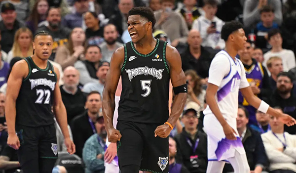 森林狼120-113力克爵士豪取3连胜 双杀对手净胜47分