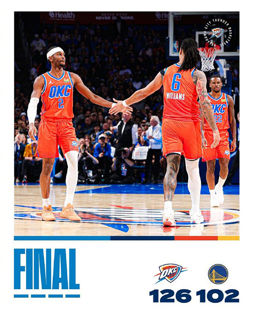 11月12日 NBA常规赛 勇士vs雷霆 全场录像及集锦