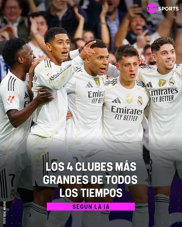 AI选历史最佳俱乐部：皇马 巴萨 曼联 米兰，你认不认？