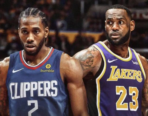 洛城德比快船惨败湖人 小卡完败詹姆斯哈登抱腿落空