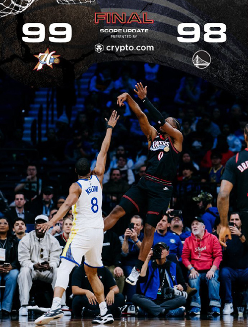 76人99-98险胜勇士,探花准绝杀,马克西35分