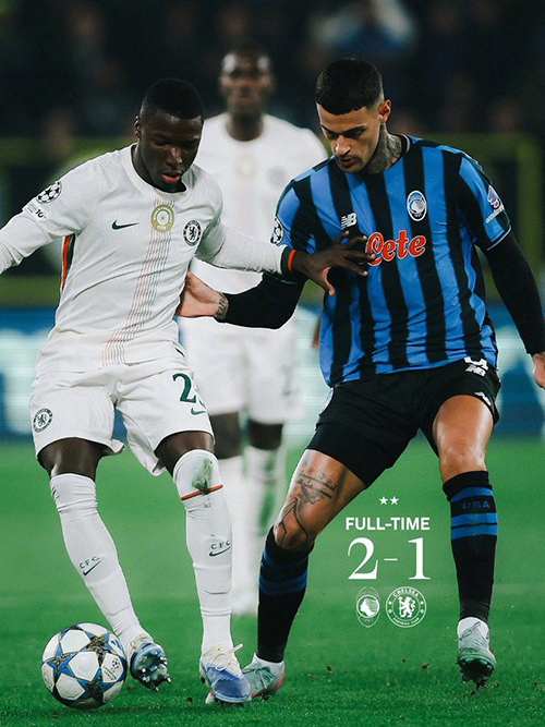 亚特兰大2-1切尔西 卢克曼进球被吹 斯卡马卡扳平