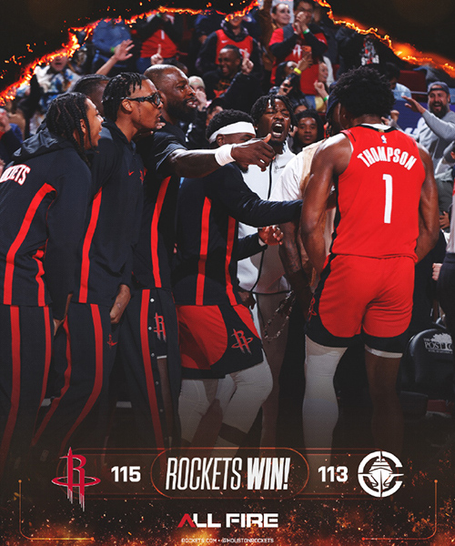 火箭115-113击退快船，祖巴茨空砍33分，申京22+15，哈登22+7