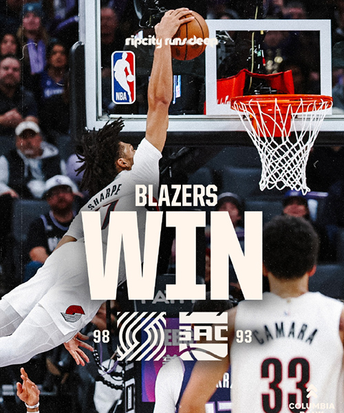 开拓者98-93送国王5连败，杨瀚森未登场，阿夫迪亚24+10